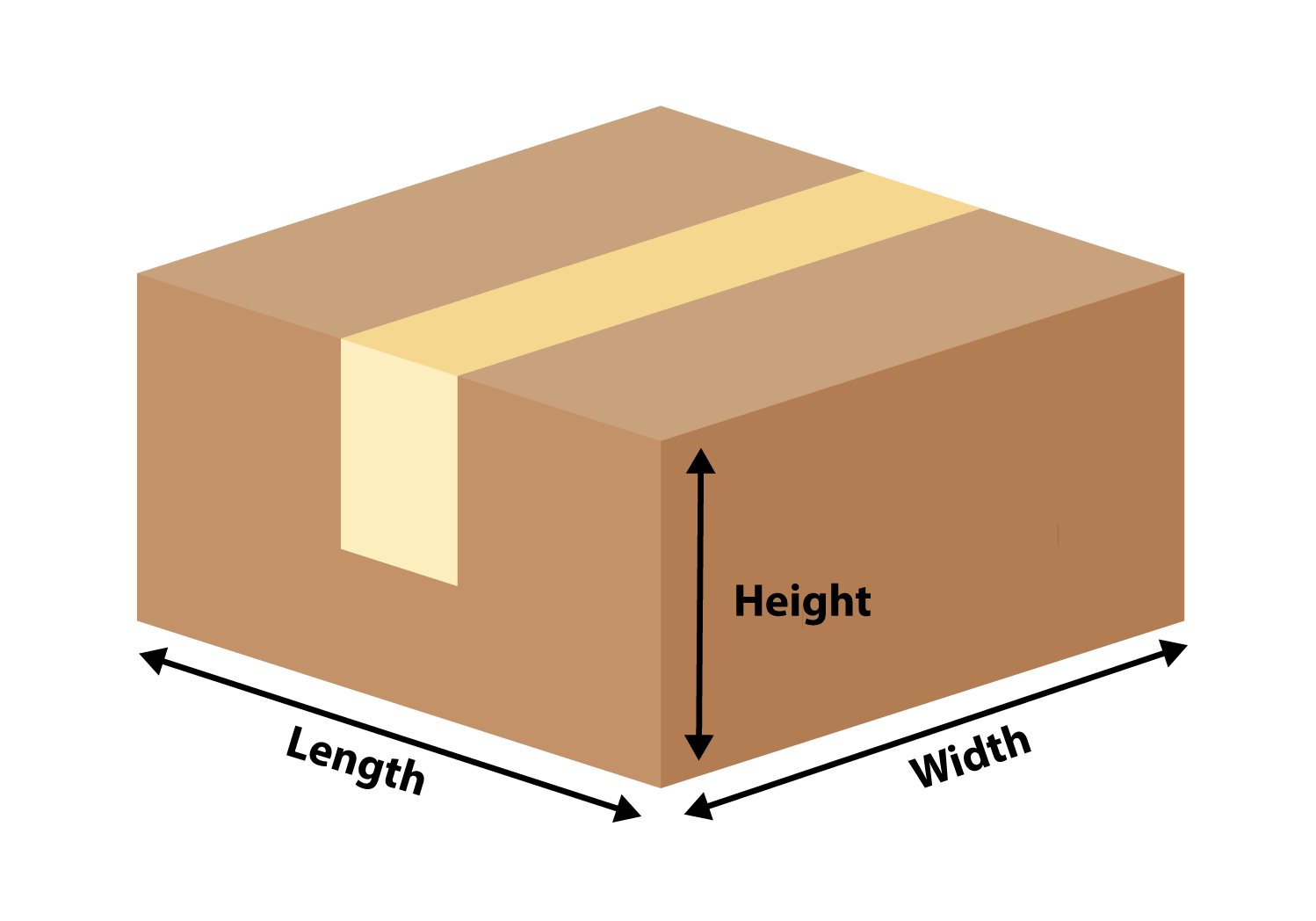 Высота глубина ширина коробки. Глубина и высота коробки. Box with Dimensions length height. Шгв коробки.